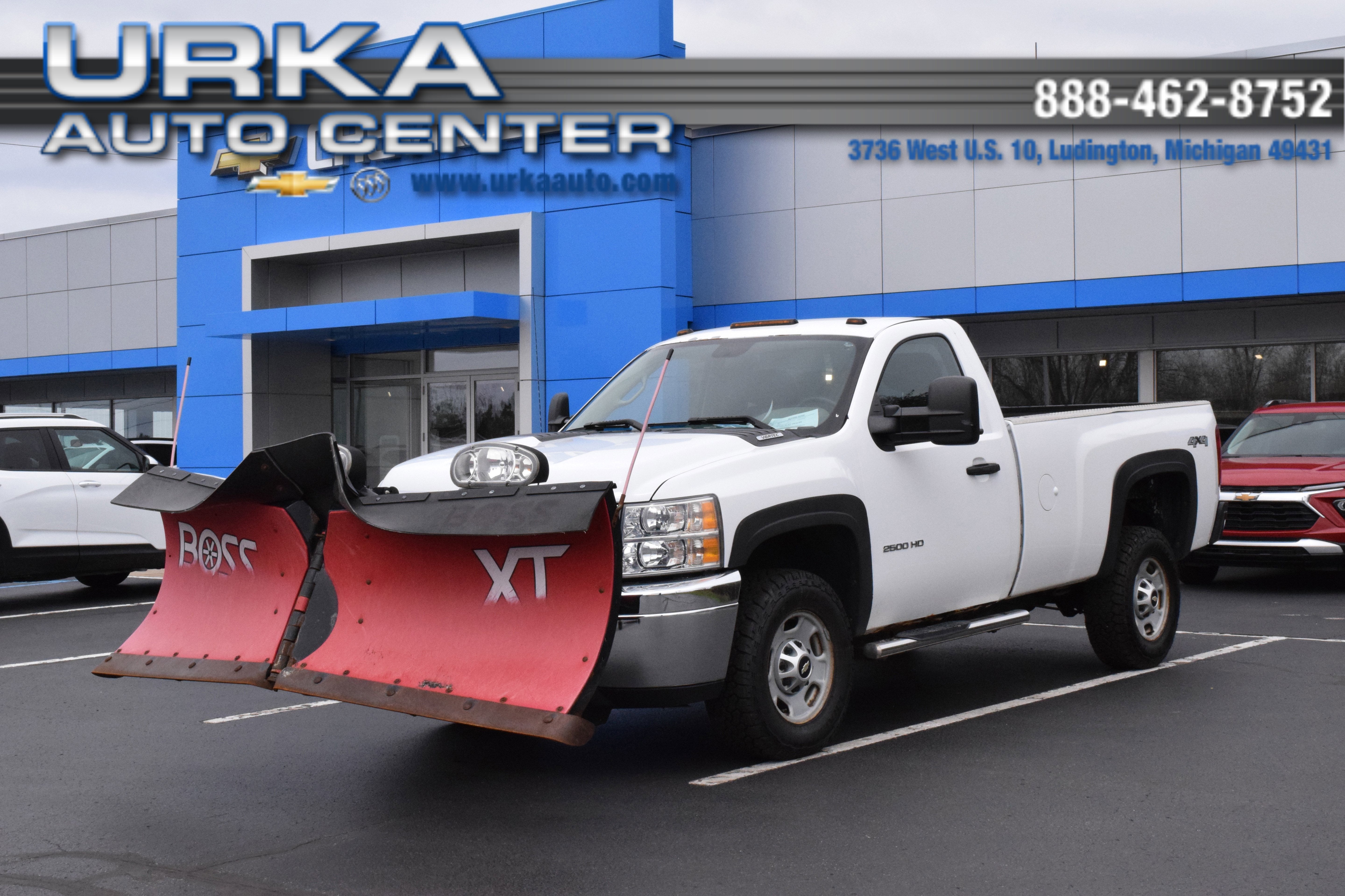 2013 Chevrolet Silverado 2500 HD Work Truck in Summit White — front three-quarter view