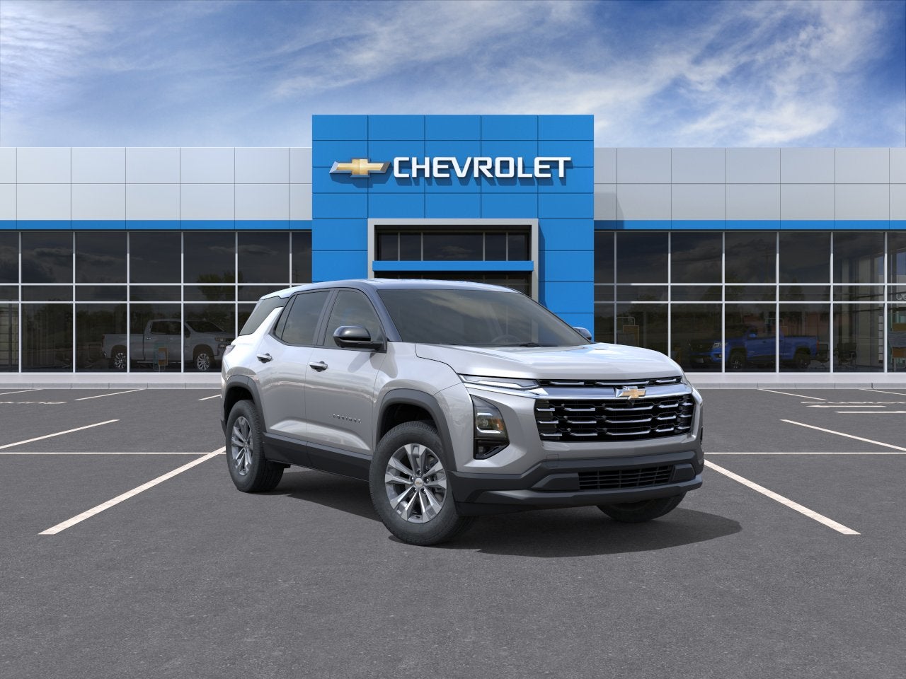 2026 Chevrolet Equinox LT in Sterling Gray Metallic — front three-quarter view
