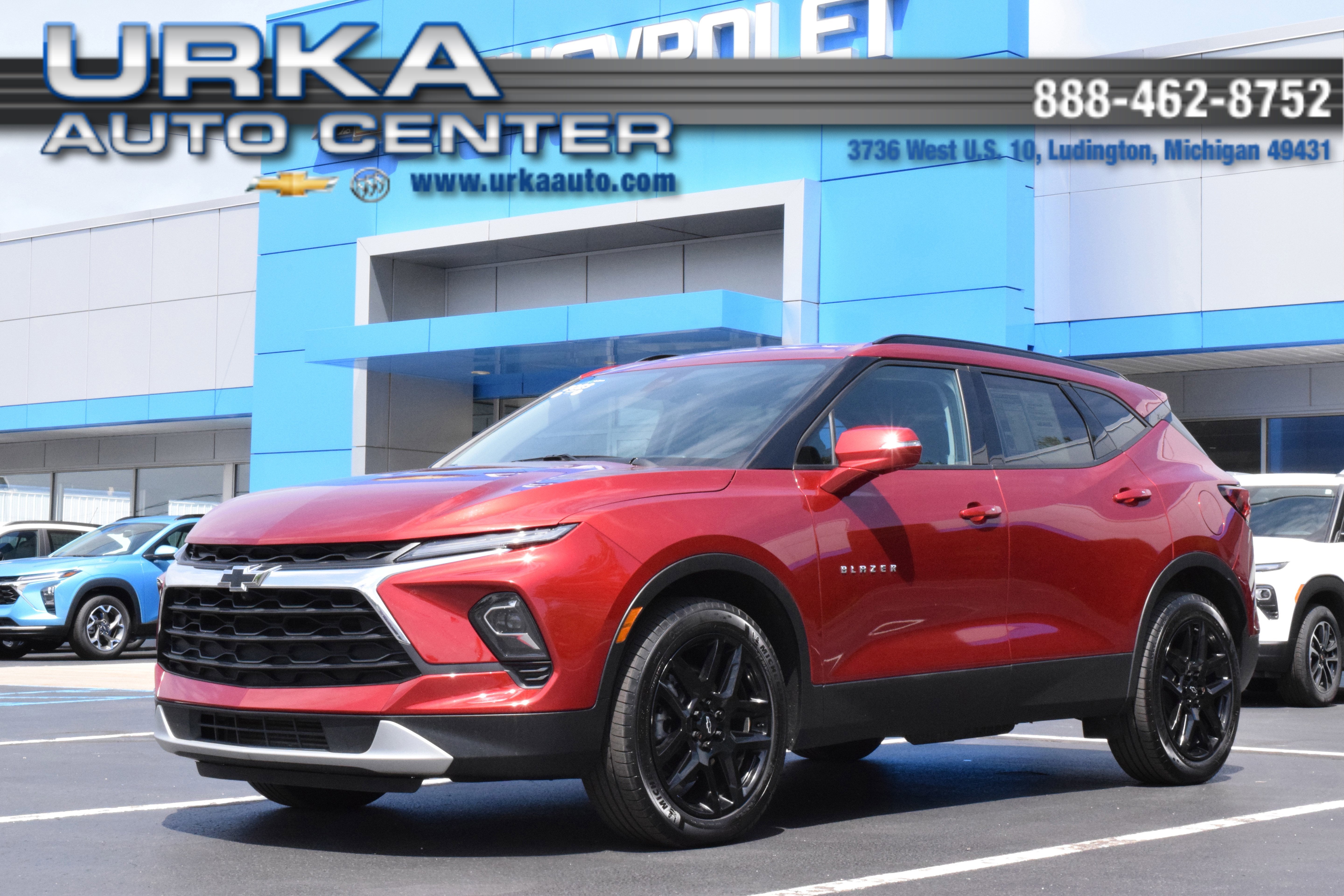 2023 Chevrolet Blazer 3LT in Radiant Red Tintcoat — front three-quarter view