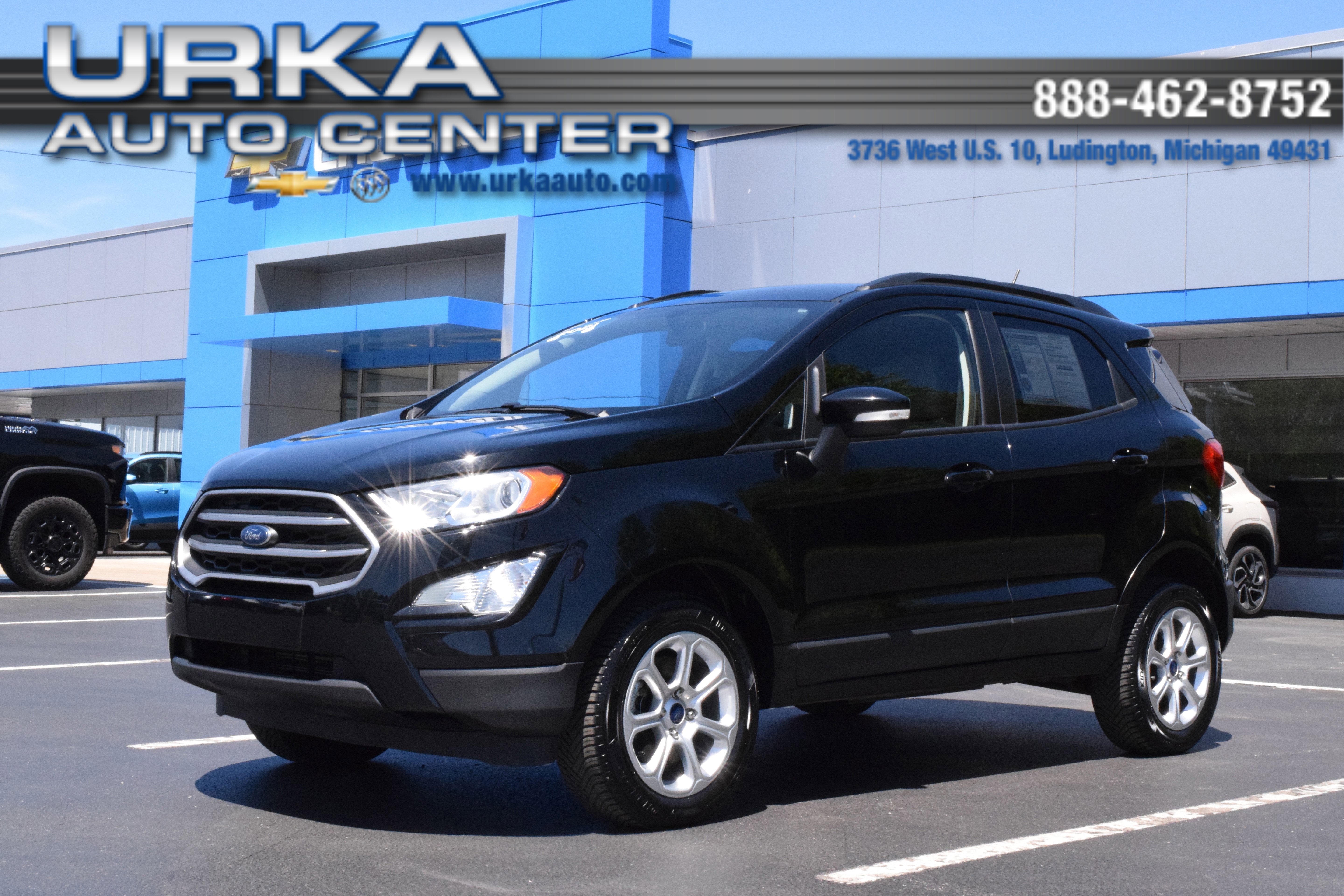 2021 Ford EcoSport SE in Black — front three-quarter view